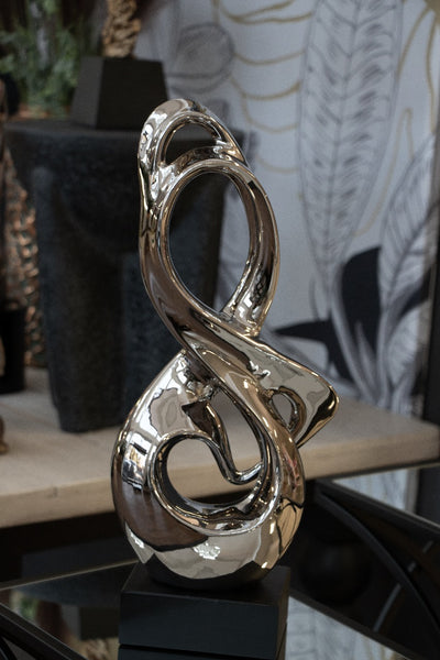 Opulent Classic Silver Sculpture