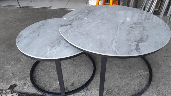 Mzu Nested Marble Top Coffee Table Set