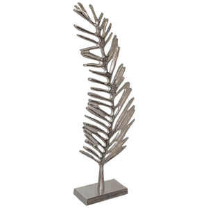 Opulent Silver Fern Sculpture