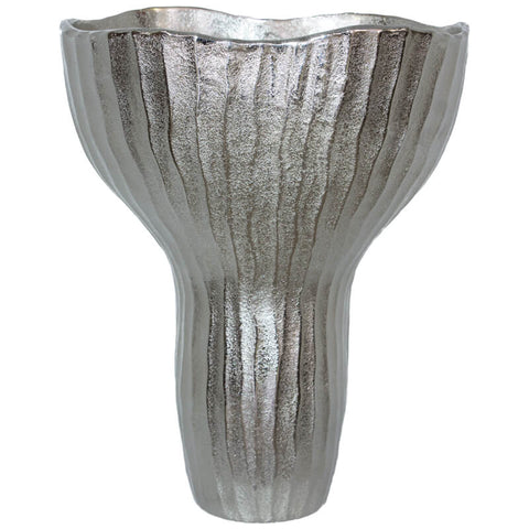Opulent Silver Pod Vase
