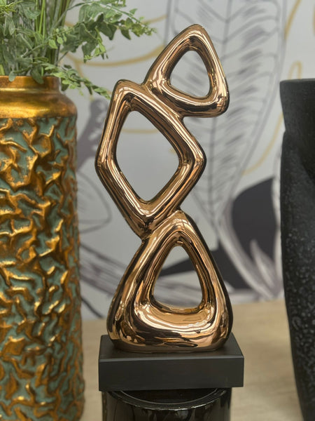 Opulent Bronze Shapes Sculpture