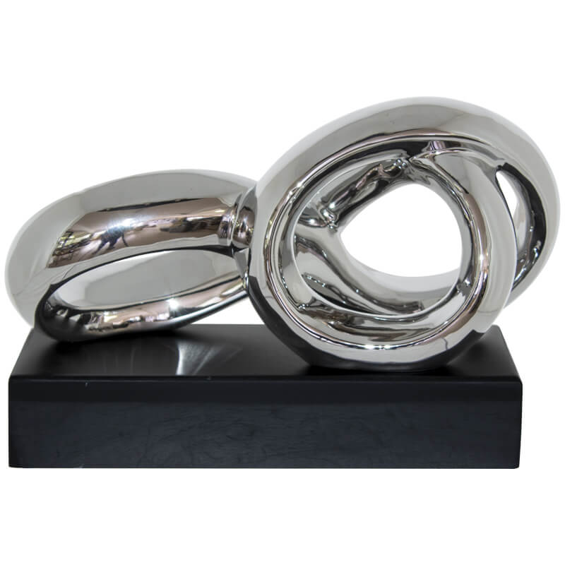 Silver Twisted Sculpture