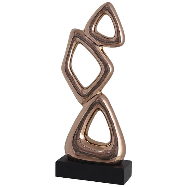 Opulent Bronze Shapes Sculpture
