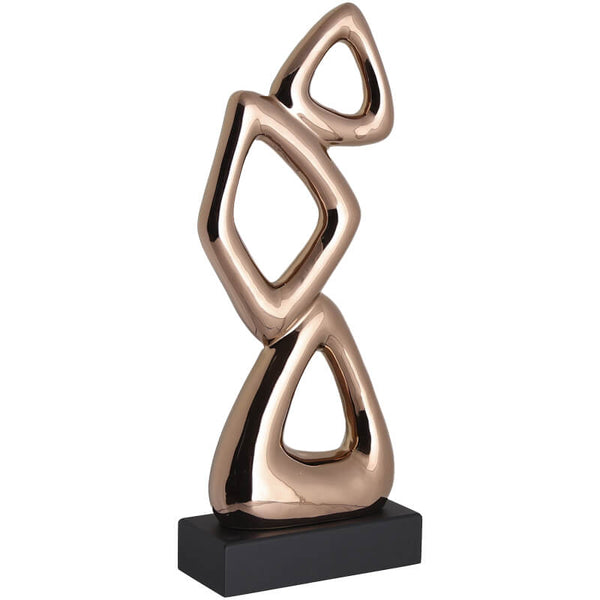 Opulent Bronze Shapes Sculpture