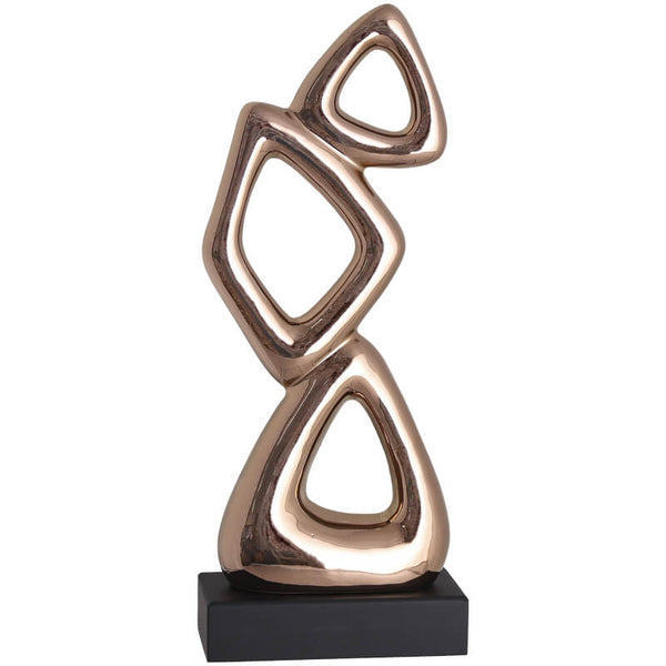 Opulent Bronze Shapes Sculpture