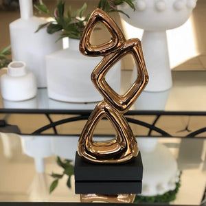 Opulent Bronze Shapes Sculpture
