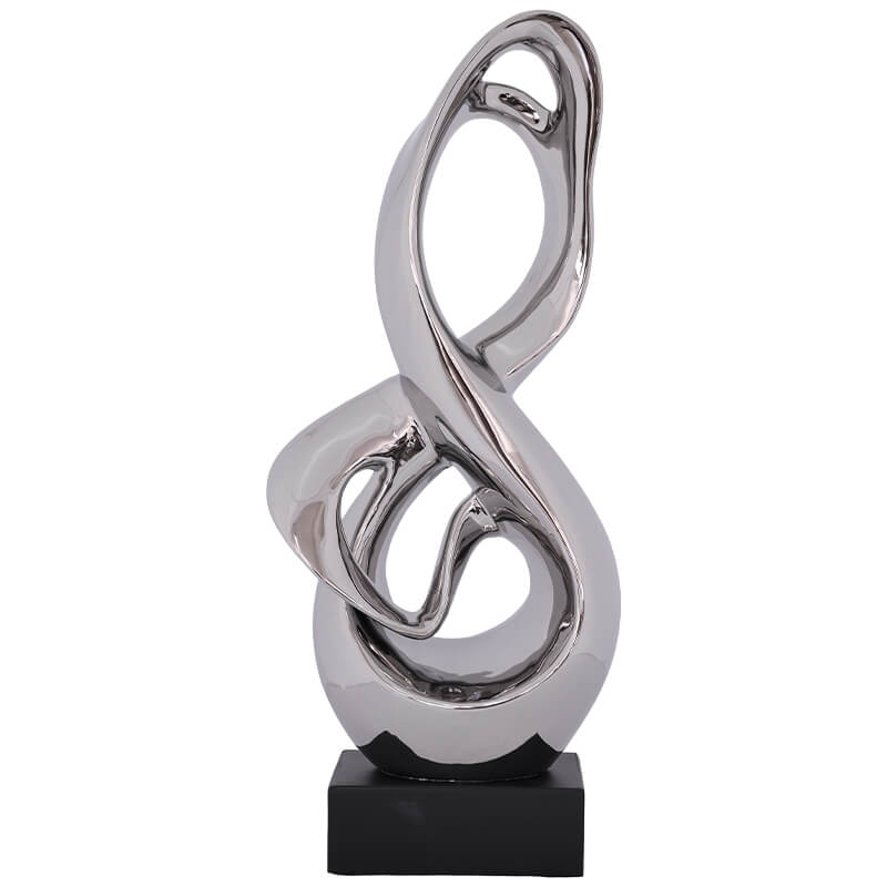 Opulent Classic Silver Sculpture