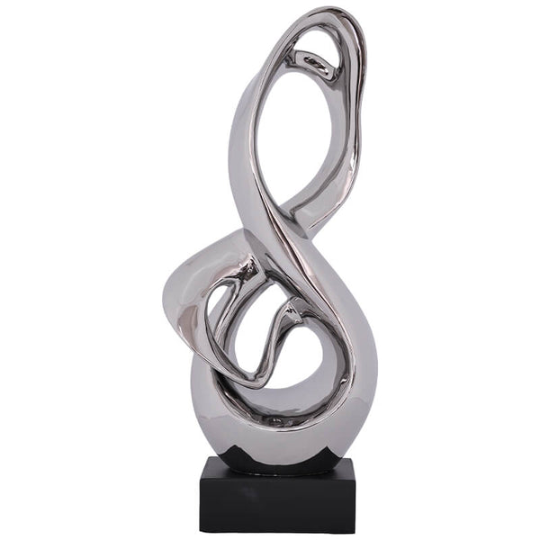 Opulent Classic Silver Sculpture