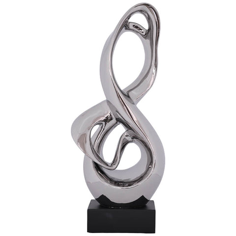 Opulent Classic Silver Sculpture