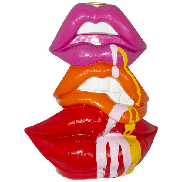 Colourful Lips Candle Holder