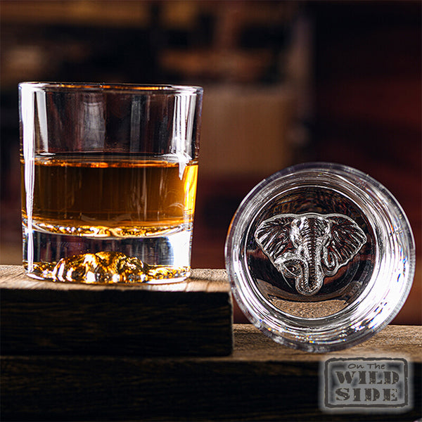 Opulent Elephant Whisky Glasses (6x Glasses)