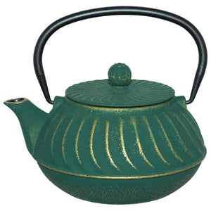 Green Cast Iron Tea Pot