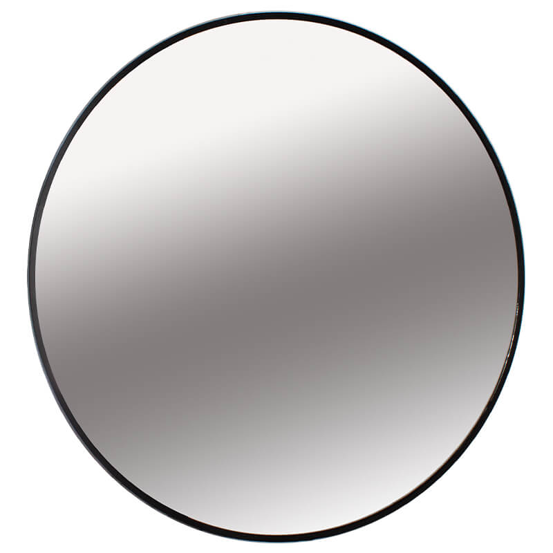Round Black Rim Mirror