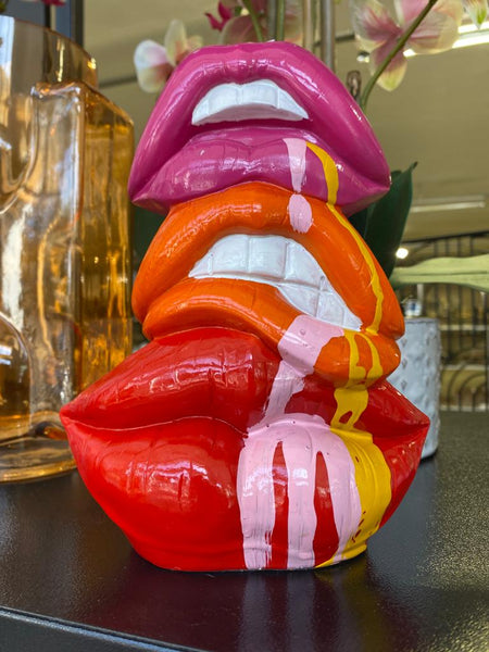 Colourful Lips Candle Holder