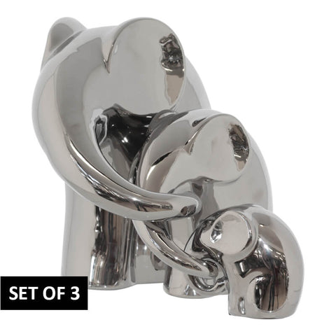 Silver Cascading Elephants