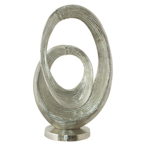 Swirl Rough Nickel Sculpture
