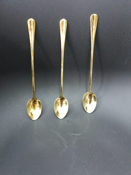 6pcs Long Stainless Steel Dessert Teaspoons