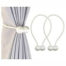 Magnetic Curtain Tieback - Ball - Champagne