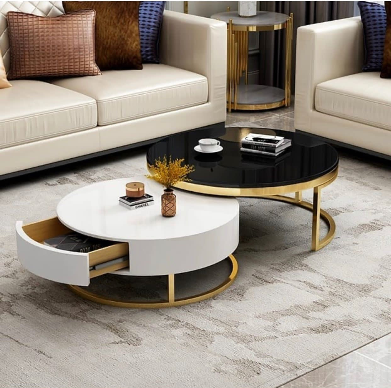Bella Round Nested Coffee Table Set