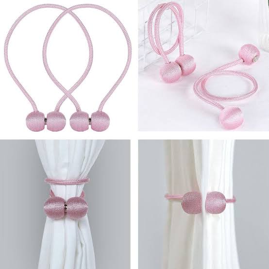 Magnetic Curtain Tieback - Ball - Champagne