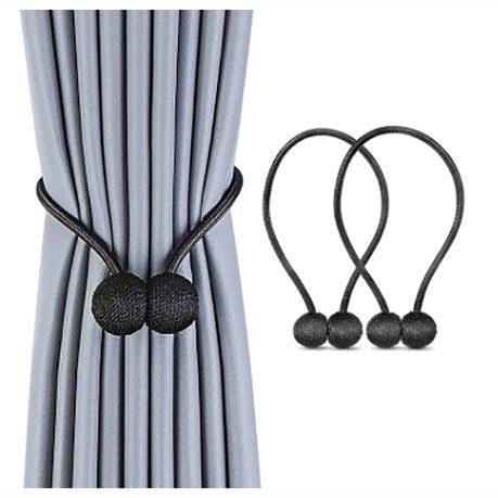Magnetic Curtain Tieback - Ball - Champagne
