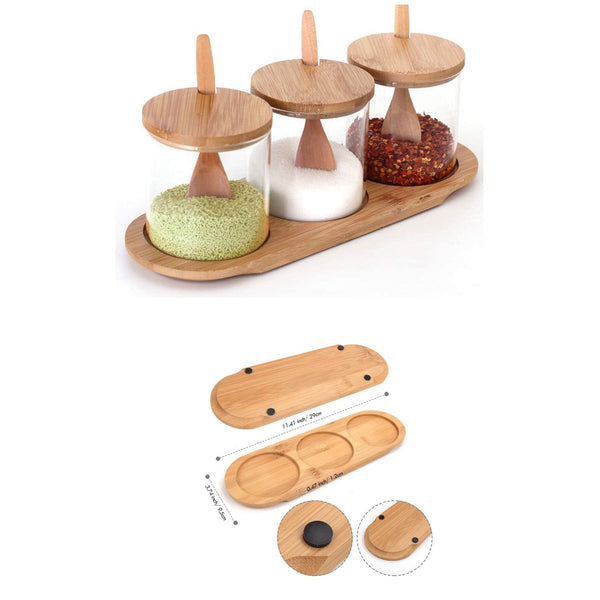 Bamboo Condiment Set