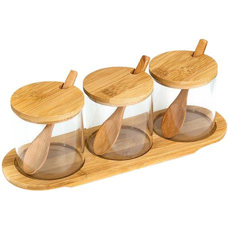 Bamboo Condiment Set