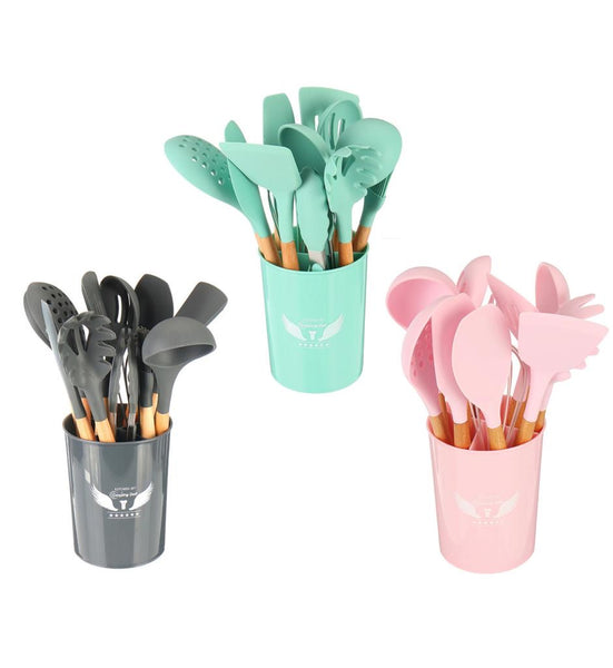 Silicone Culinary Kitchen Utensil Set
