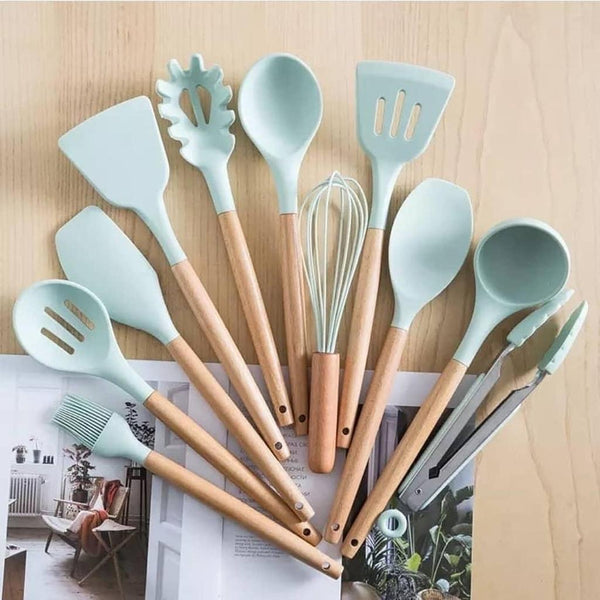 Silicone Culinary Kitchen Utensil Set