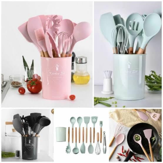 Silicone Culinary Kitchen Utensil Set