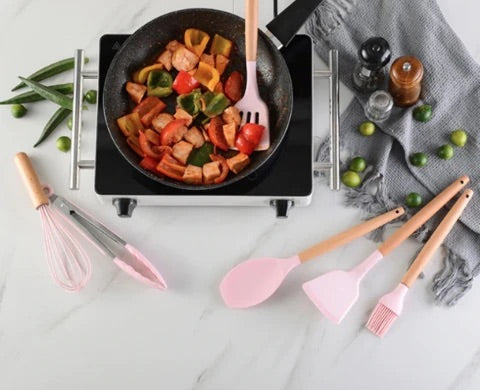 Silicone Culinary Kitchen Utensil Set